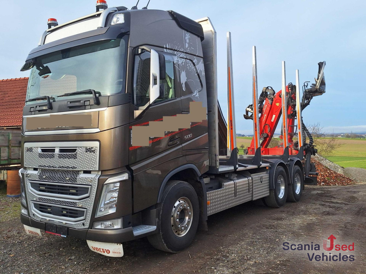 VOLVO FH 500 6X4 Holztransport - شاحنة قطع الأشجار, شاحنة كرين: صورة 1 VOLVO FH 500 6X4 Holztransport - شاحنة قطع الأشجار, شاحنة كرين: صورة 1