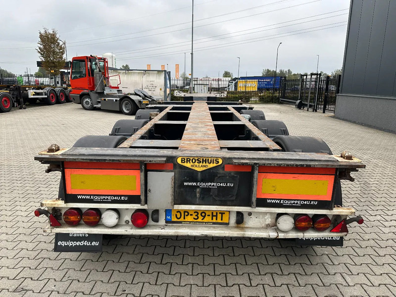 نصف مقطورة لنقل الحاويات Broshuis 3UCC-39/45 FLN, 45FT High Cube multi, BPW, liftas, NL-chassis, 2x beschikbaar: صورة 8