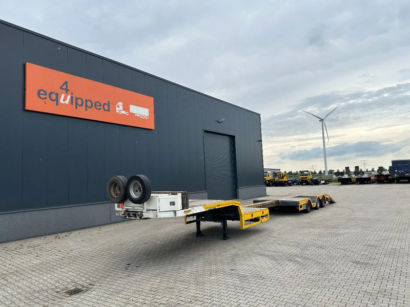 Broshuis E-2190/27 lowloader, wheel well, 4,1m extendable, steering axle - عربة منخفضة مسطحة نصف مقطورة: صورة 1 Broshuis E-2190/27 lowloader, wheel well, 4,1m extendable, steering axle - عربة منخفضة مسطحة نصف مقطورة: صورة 1