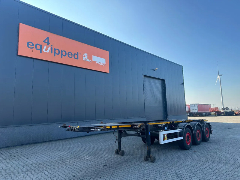 Burg 20FT / 20FT SWAP ADR (EX/II, EX/III, FL, AT) Chassis, 3.690kg, SAF INTRADISC, 2x Liftaxle, NL-chassis - نصف مقطورة لنقل الحاويات: صورة 1 Burg 20FT / 20FT SWAP ADR (EX/II, EX/III, FL, AT) Chassis, 3.690kg, SAF INTRADISC, 2x Liftaxle, NL-chassis - نصف مقطورة لنقل الحاويات: صورة 1
