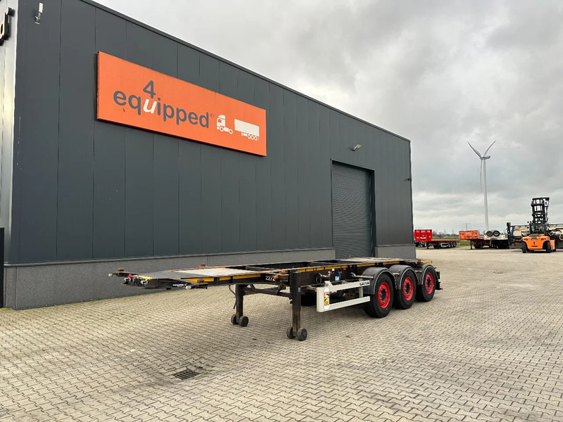 Burg 20FT ADR (EX/II, EX/III, FL, AT) Chassis, Empty weight : 3.690kg, SAF INTRADISC, 2x Liftaxle, NL-chassis - نصف مقطورة لنقل الحاويات: صورة 1 Burg 20FT ADR (EX/II, EX/III, FL, AT) Chassis, Empty weight : 3.690kg, SAF INTRADISC, 2x Liftaxle, NL-chassis - نصف مقطورة لنقل الحاويات: صورة 1