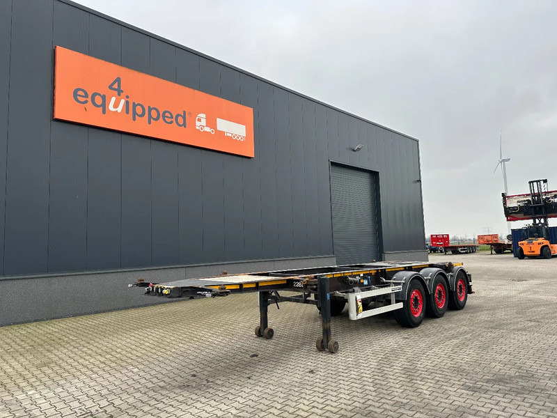 Burg 20FT ADR (EX/II, EX/III, FL, AT) Chassis, Empty weight : 3.690kg, SAF INTRADISC, 2x Liftaxle, NL-chassis - نصف مقطورة لنقل الحاويات: صورة 1 Burg 20FT ADR (EX/II, EX/III, FL, AT) Chassis, Empty weight : 3.690kg, SAF INTRADISC, 2x Liftaxle, NL-chassis - نصف مقطورة لنقل الحاويات: صورة 1