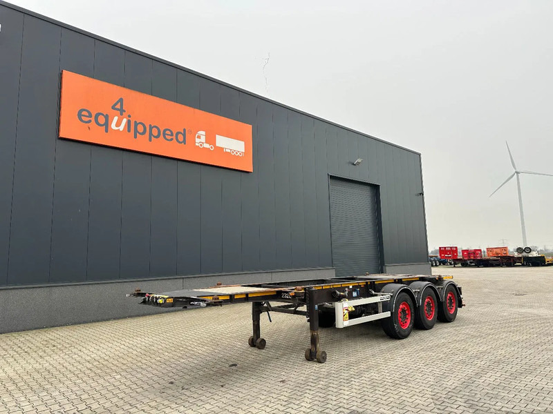 Burg 20FT ADR (EX/II, EX/III, FL, AT) Chassis, Leergewicht : 3.690kg, SAF INTRADISC, 2x Liftachse, NL-Chassis, APK/ADR: 04-2025 - نصف مقطورة لنقل الحاويات: صورة 1 Burg 20FT ADR (EX/II, EX/III, FL, AT) Chassis, Leergewicht : 3.690kg, SAF INTRADISC, 2x Liftachse, NL-Chassis, APK/ADR: 04-2025 - نصف مقطورة لنقل الحاويات: صورة 1