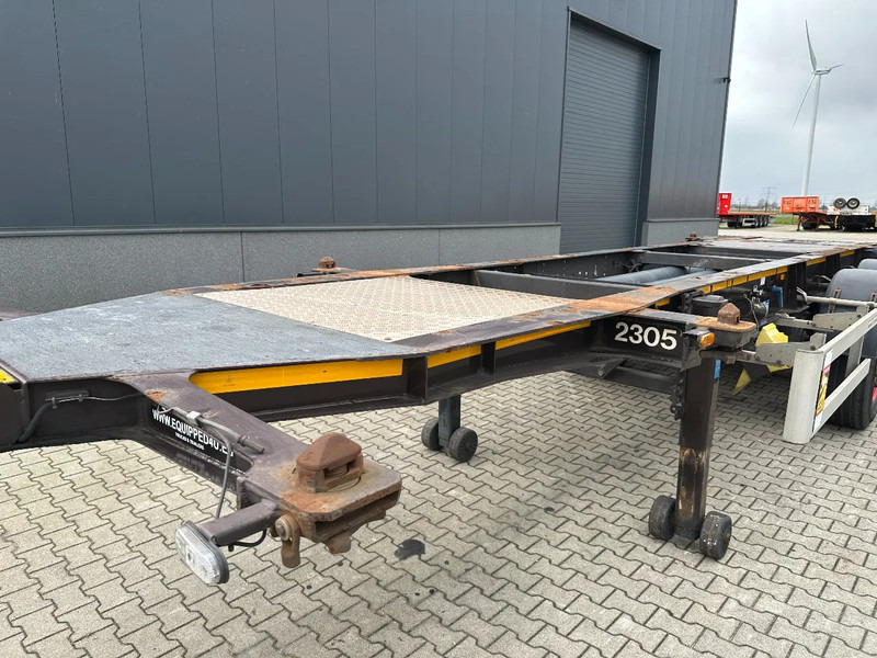 نصف مقطورة لنقل الحاويات Burg 20FT ADR (EX/II, EX/III, FL, AT) Chassis, Leergewicht : 3.690kg, SAF INTRADISC, 2x Liftachse, NL-Chassis: صورة 10