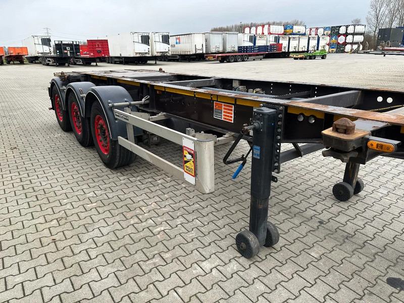 نصف مقطورة لنقل الحاويات Burg 20FT ADR (EX/II, EX/III, FL, AT) Chassis, Leergewicht : 3.690kg, SAF INTRADISC, 2x Liftachse, NL-Chassis: صورة 8