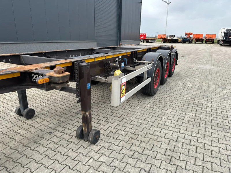 نصف مقطورة لنقل الحاويات Burg 20FT ADR (EX/II, EX/III, FL, AT) Chassis, Leergewicht : 3.690kg, SAF INTRADISC, 2x Liftachse, NL-Chassis: صورة 11