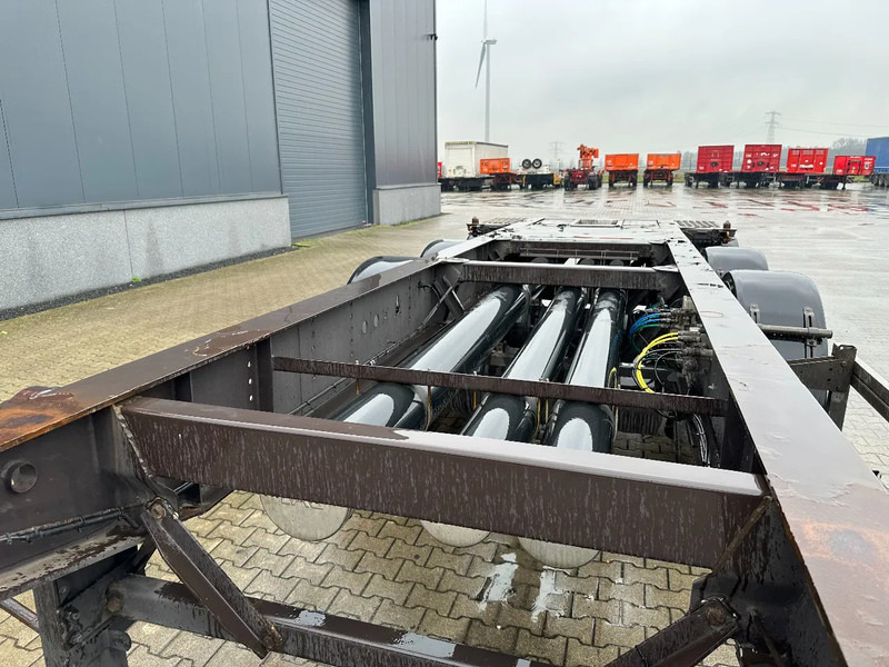 نصف مقطورة لنقل الحاويات Burg 20FT ADR (EX/II, EX/III, FL, AT), Leergewicht: 3.690kg, SAF INTRADISC, 2x Liftachse, ALCOA, NL-Chassis, APK/ADR: 02-2026: صورة 9