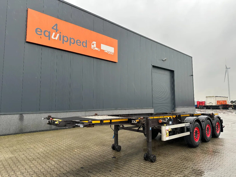 Burg 20FT ADR (EX/II, EX/III, FL, AT), Leergewicht: 3.690kg, SAF INTRADISC, 2x Liftachse, ALCOA, NL-Chassis, APK/ADR: 02-2026 - نصف مقطورة لنقل الحاويات: صورة 1 Burg 20FT ADR (EX/II, EX/III, FL, AT), Leergewicht: 3.690kg, SAF INTRADISC, 2x Liftachse, ALCOA, NL-Chassis, APK/ADR: 02-2026 - نصف مقطورة لنقل الحاويات: صورة 1