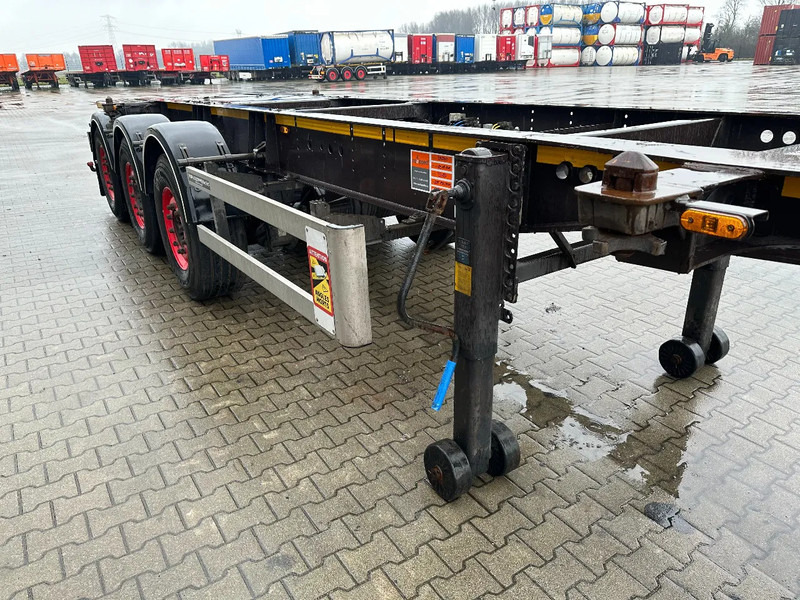 نصف مقطورة لنقل الحاويات Burg 20FT ADR (EX/II, EX/III, FL, AT), Leergewicht: 3.690kg, SAF INTRADISC, 2x Liftachse, ALCOA, NL-Chassis, APK/ADR: 02-2026: صورة 12