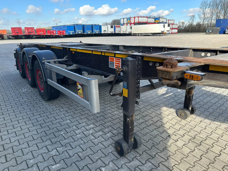 نصف مقطورة لنقل الحاويات Burg 20FT ADR (EX/II, EX/III, FL, AT), Leergewicht : 3.690kg, SAF INTRADISC, 2x Liftachse, NL-Chassis: صورة 12