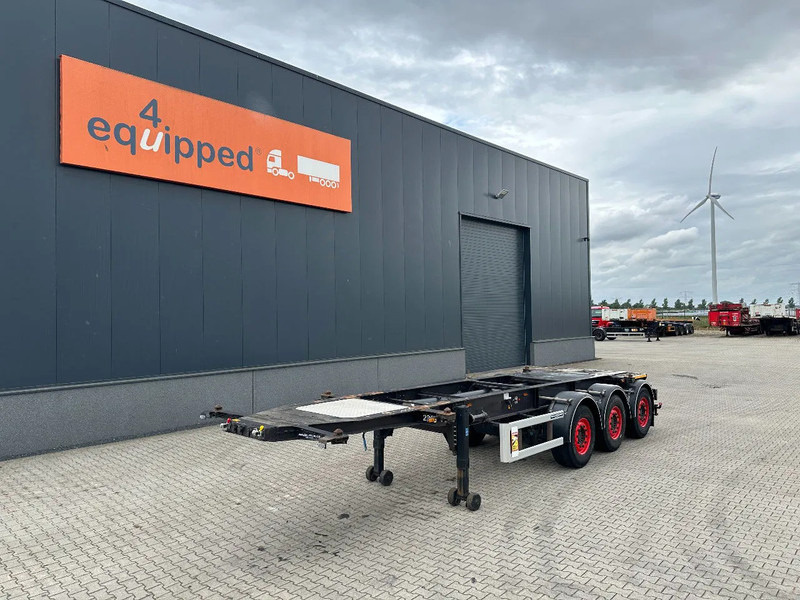 Burg 20FT (SWAP) / 3-axles, 3.400kg, SAF INTRADISC, ADR, 2x LIFTAXLE, NL-chassis - نصف مقطورة لنقل الحاويات: صورة 1 Burg 20FT (SWAP) / 3-axles, 3.400kg, SAF INTRADISC, ADR, 2x LIFTAXLE, NL-chassis - نصف مقطورة لنقل الحاويات: صورة 1