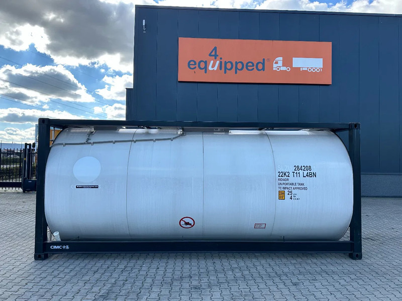 CIMC NEW / UNUSED, for FOOD STUFF or CHEMICAL, 20FT ISO, 25.030L, L4BN, UN Portable, T11, test: 1-2027 - خزان تخزين: صورة 2 CIMC NEW / UNUSED, for FOOD STUFF or CHEMICAL, 20FT ISO, 25.030L, L4BN, UN Portable, T11, test: 1-2027 - خزان تخزين: صورة 2