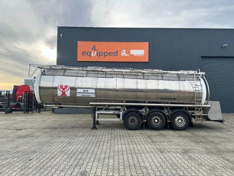 Feldbinder LEBENSMITTEL / LEVENSMIDDELEN FOOD / 33.500L / 3-COMP / PUMPE / INOX / NL-trailer / APK: 10-2026 - نصف مقطورة صهريج: صورة 2 Feldbinder LEBENSMITTEL / LEVENSMIDDELEN FOOD / 33.500L / 3-COMP / PUMPE / INOX / NL-trailer / APK: 10-2026 - نصف مقطورة صهريج: صورة 2