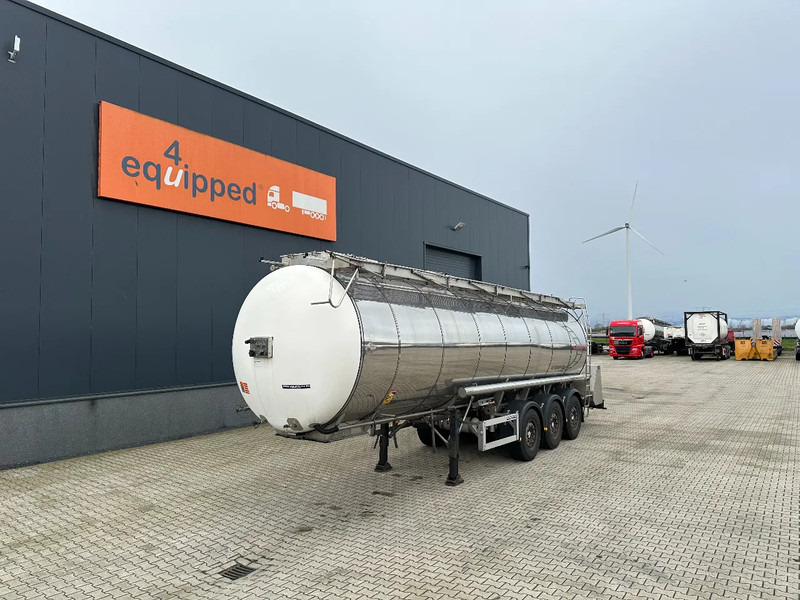 Feldbinder LEVENSMIDDELEN / FOOD / LEBENSMITTEL / 33.500L / 3-COMP / POMP / NL-trailer / APK: 12-2026, 10x beschikbaar - نصف مقطورة صهريج: صورة 1 Feldbinder LEVENSMIDDELEN / FOOD / LEBENSMITTEL / 33.500L / 3-COMP / POMP / NL-trailer / APK: 12-2026, 10x beschikbaar - نصف مقطورة صهريج: صورة 1