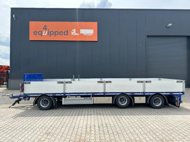 Floor zeer mooie AXD.330 3-assige aanhanger met alu zijborden, rongpotten, liftas, geschoopeerd, NL-aanhanger - مقطورات مسطحة: صورة 3 Floor zeer mooie AXD.330 3-assige aanhanger met alu zijborden, rongpotten, liftas, geschoopeerd, NL-aanhanger - مقطورات مسطحة: صورة 3