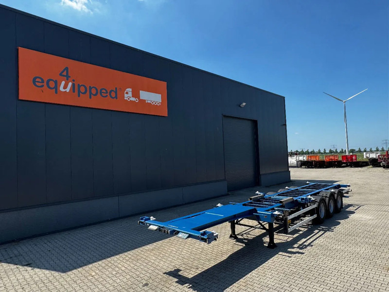 Groenewegen 40FT HC-chassis, BPW+Drum, liftaxle, NL-Chassis - نصف مقطورة لنقل الحاويات: صورة 1 Groenewegen 40FT HC-chassis, BPW+Drum, liftaxle, NL-Chassis - نصف مقطورة لنقل الحاويات: صورة 1