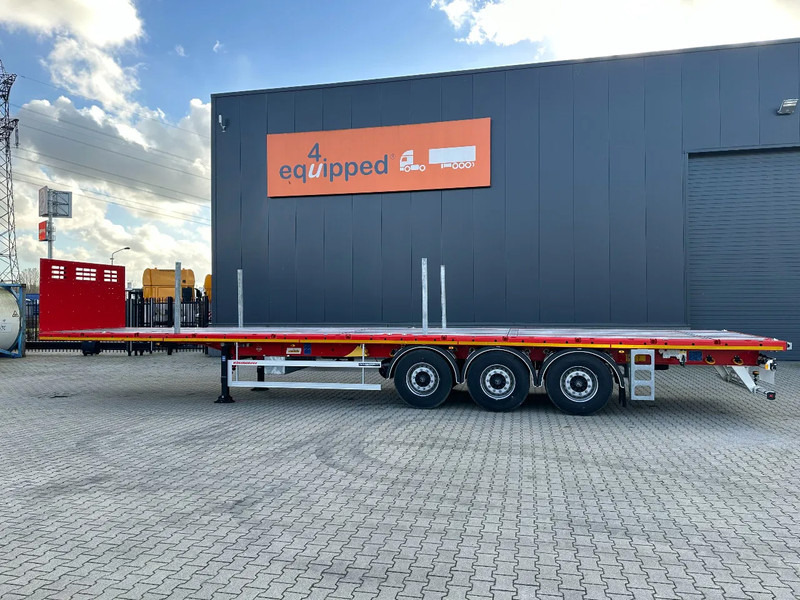 Kässbohrer NEU Heavy-Duty Platform, Heckbündig, Twistlocks (1x 40FT / 2x 20FT), ADR (EX/II, EX/III, FL, AT), Rungtasschen, Scheibebremsen - نصف مقطورة مسطحة: صورة 2 Kässbohrer NEU Heavy-Duty Platform, Heckbündig, Twistlocks (1x 40FT / 2x 20FT), ADR (EX/II, EX/III, FL, AT), Rungtasschen, Scheibebremsen - نصف مقطورة مسطحة: صورة 2
