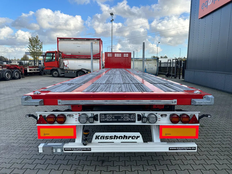 Kässbohrer NEU Heavy-Duty Platform, Heckbündig, Twistlocks (1x 40FT / 2x 20FT), ADR (EX/II, EX/III, FL, AT), Rungtasschen, Scheibebremsen - نصف مقطورة مسطحة: صورة 4 Kässbohrer NEU Heavy-Duty Platform, Heckbündig, Twistlocks (1x 40FT / 2x 20FT), ADR (EX/II, EX/III, FL, AT), Rungtasschen, Scheibebremsen - نصف مقطورة مسطحة: صورة 4