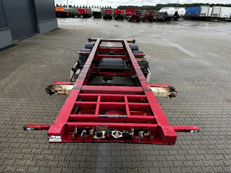 Krone 2-assig 20FT chassis, BPW + trommel, luchtvering, leeggewicht: 3.180kg - نصف مقطورة لنقل الحاويات: صورة 2 Krone 2-assig 20FT chassis, BPW + trommel, luchtvering, leeggewicht: 3.180kg - نصف مقطورة لنقل الحاويات: صورة 2