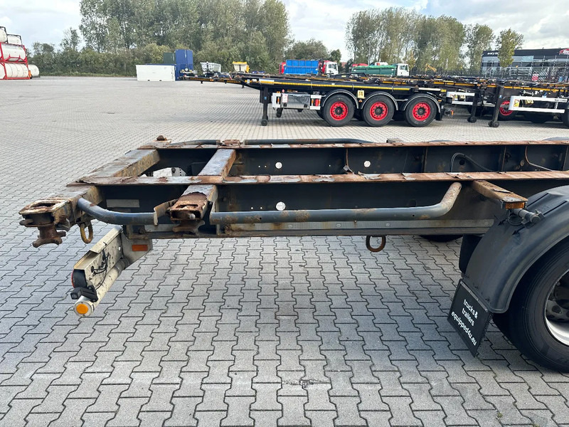 نصف مقطورة لنقل الحاويات Krone 45FT HC, empty weight: 4.220kg, BPW + drumbrakes, NL-Chassis, APK: 25/11/2025, 2x available: صورة 15