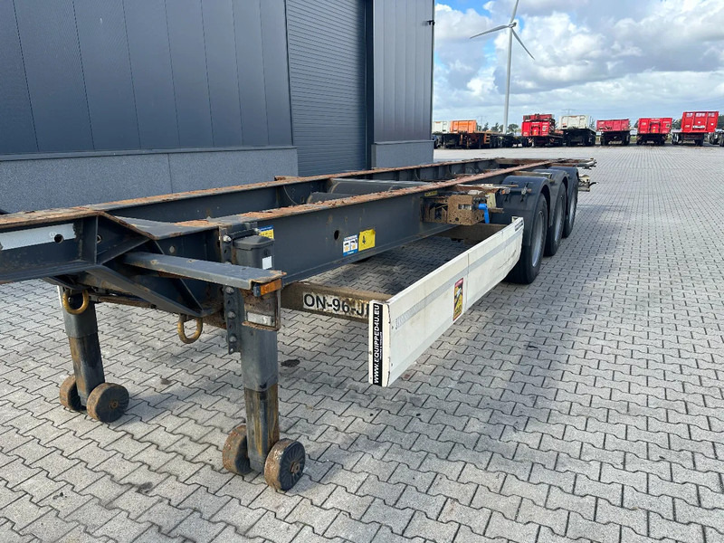 نصف مقطورة لنقل الحاويات Krone 45FT HC, empty weight: 4.220kg, BPW + drumbrakes, NL-Chassis, APK: 25/11/2025, 2x available: صورة 10