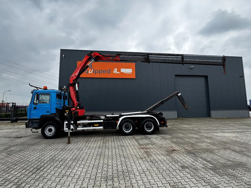 MAN FE 410A, 6x4, EURO 2, Palfinger PK17000 Crane + VDL HOOK, full spring, manual gearbox, MOT 9/2025 - شاحنة ذات خطاف, شاحنة كرين: صورة 2 MAN FE 410A, 6x4, EURO 2, Palfinger PK17000 Crane + VDL HOOK, full spring, manual gearbox, MOT 9/2025 - شاحنة ذات خطاف, شاحنة كرين: صورة 2