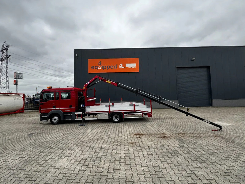 MAN TGL 8.180 Dubbele Cabine (DOKA), HMF535 K3 kraan met slechts 283 uur en 211.164km, EURO-6, oprij-platen, NL-truck, APK: 11/2025 - شاحنة نقل سيارات شاحنة, شاحنة كرين: صورة 1 MAN TGL 8.180 Dubbele Cabine (DOKA), HMF535 K3 kraan met slechts 283 uur en 211.164km, EURO-6, oprij-platen, NL-truck, APK: 11/2025 - شاحنة نقل سيارات شاحنة, شاحنة كرين: صورة 1
