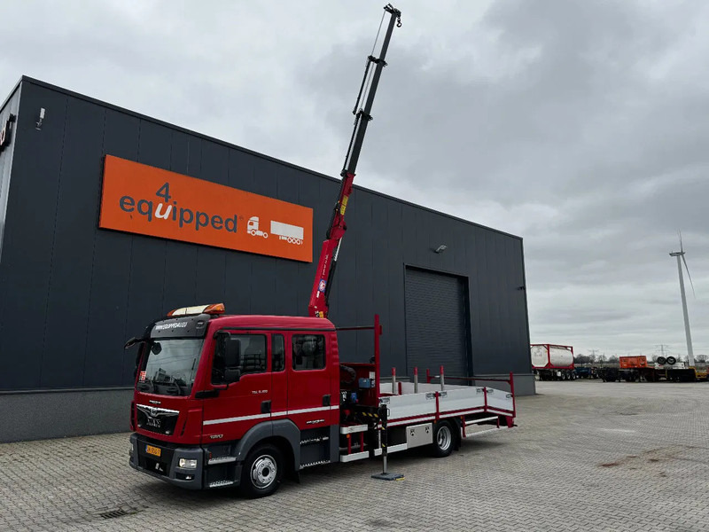 MAN TGL 8.180 Dubbele Cabine (DOKA), HMF535 K3 kraan met slechts 283 uur en 211.164km, EURO-6, oprij-platen, NL-truck, APK: 11/2025 - شاحنة نقل سيارات شاحنة, شاحنة كرين: صورة 4 MAN TGL 8.180 Dubbele Cabine (DOKA), HMF535 K3 kraan met slechts 283 uur en 211.164km, EURO-6, oprij-platen, NL-truck, APK: 11/2025 - شاحنة نقل سيارات شاحنة, شاحنة كرين: صورة 4