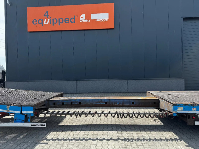 عربة منخفضة مسطحة نصف مقطورة Nooteboom OSD-48-03V lowloader, NL-trailer, APK: 06/2026, hydraulic ramps + platform, 370cm extendable, SAF + drum,: صورة 15