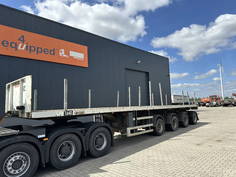 Nooteboom OVB-73-04, 73 tons Ballast trailer, 4 axles, 3 hydraulic steering axles - نصف مقطورة مسطحة: صورة 1 Nooteboom OVB-73-04, 73 tons Ballast trailer, 4 axles, 3 hydraulic steering axles - نصف مقطورة مسطحة: صورة 1