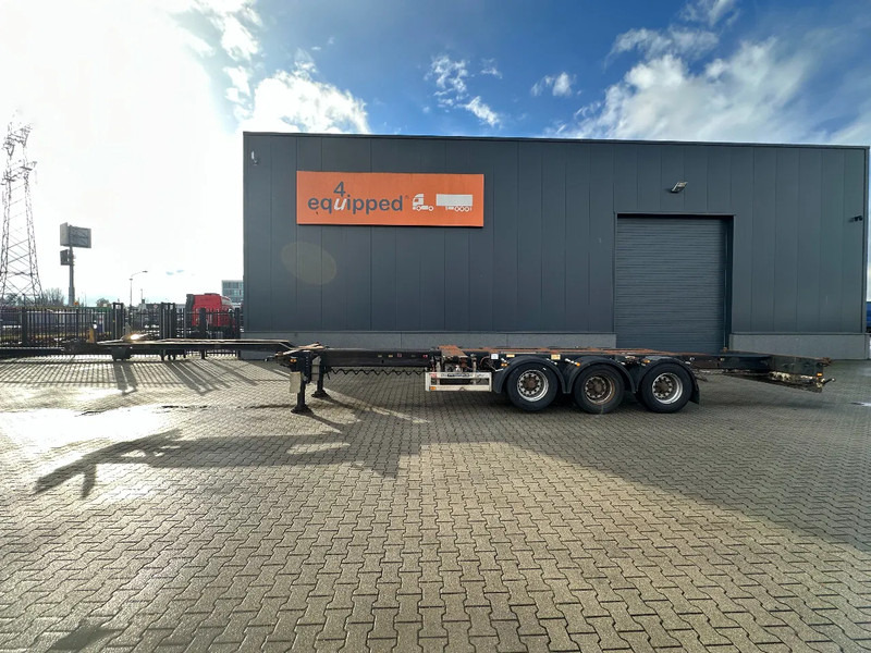 Pacton 45FT HC multi (3x extendable) / liftaxle / BPW drum / NL-chassis - نصف مقطورة لنقل الحاويات: صورة 3 Pacton 45FT HC multi (3x extendable) / liftaxle / BPW drum / NL-chassis - نصف مقطورة لنقل الحاويات: صورة 3