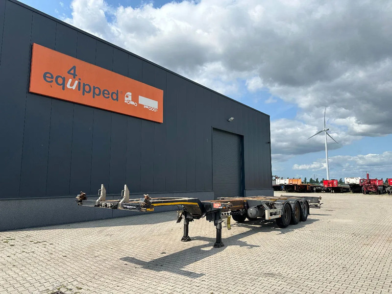 Pacton FLEX XL 45FT HC multi (2x extendable), liftaxle, SAF + DRUM, NL-chassis - نصف مقطورة لنقل الحاويات: صورة 1 Pacton FLEX XL 45FT HC multi (2x extendable), liftaxle, SAF + DRUM, NL-chassis - نصف مقطورة لنقل الحاويات: صورة 1