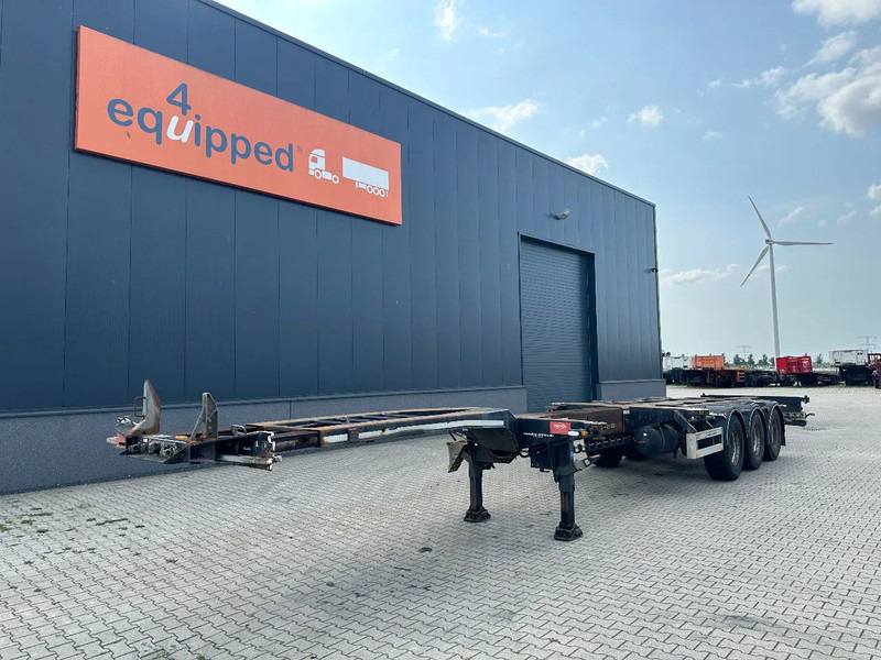 Pacton FLEX XL 45FT HC multi (3x extendable), liftaxle, SAF + DRUM, NL-chassis, APK: 12/2025 - نصف مقطورة لنقل الحاويات: صورة 1 Pacton FLEX XL 45FT HC multi (3x extendable), liftaxle, SAF + DRUM, NL-chassis, APK: 12/2025 - نصف مقطورة لنقل الحاويات: صورة 1