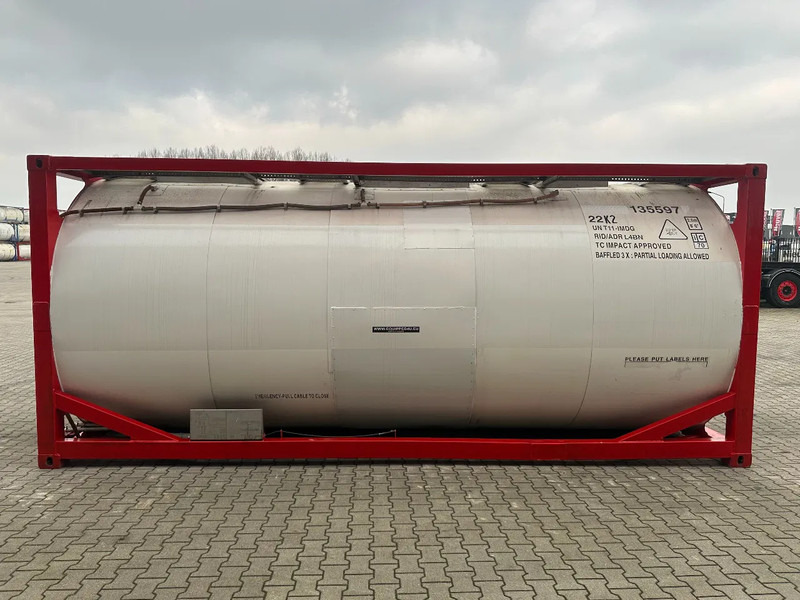 SINGAMAS 20FT ISO, 26.000L/1-COMP/3 BAFFELS/3 manholes, 5Y: 08-2027, L4BN, T11 - صهريج حاوية: صورة 3 SINGAMAS 20FT ISO, 26.000L/1-COMP/3 BAFFELS/3 manholes, 5Y: 08-2027, L4BN, T11 - صهريج حاوية: صورة 3