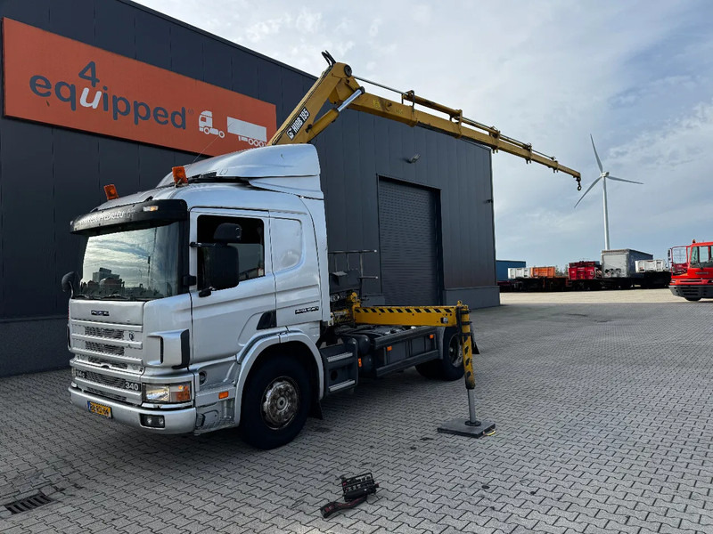 Scania P114-340 + HIAB 19-5 crane + remote / Euro-3 / 3 pedals / NL-truck / APK: 12-2025 - شاحنة كرين: صورة 1 Scania P114-340 + HIAB 19-5 crane + remote / Euro-3 / 3 pedals / NL-truck / APK: 12-2025 - شاحنة كرين: صورة 1