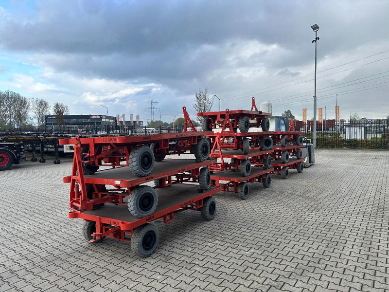 Still + 10x 2016 MAFI double-steered and connectable heavy-duty trailers with 6000kg loading capacity - مقطورات مسطحة: صورة 4 Still + 10x 2016 MAFI double-steered and connectable heavy-duty trailers with 6000kg loading capacity - مقطورات مسطحة: صورة 4