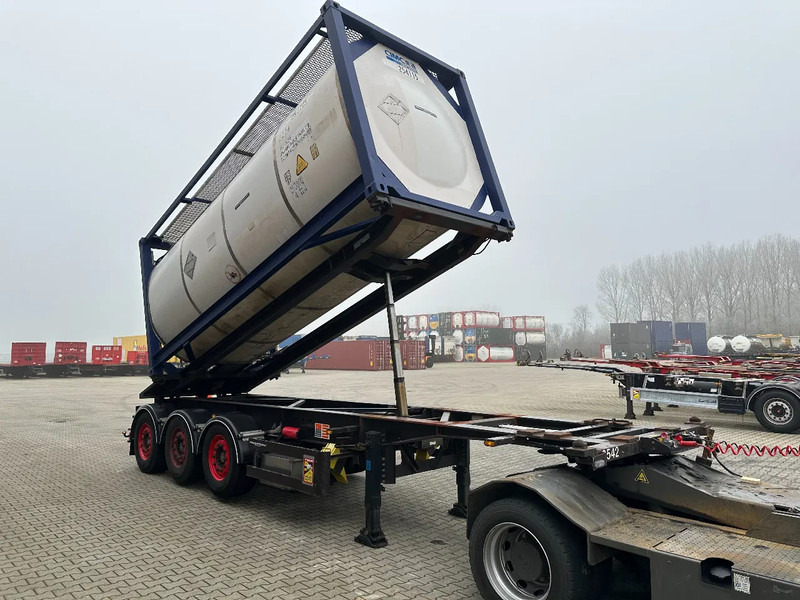 Van Hool 20FT Tipping-chassis, ADR (EX/II, EX/III, FL, AT), SAF, 2 liftaxles - نصف مقطورة لنقل الحاويات: صورة 3 Van Hool 20FT Tipping-chassis, ADR (EX/II, EX/III, FL, AT), SAF, 2 liftaxles - نصف مقطورة لنقل الحاويات: صورة 3