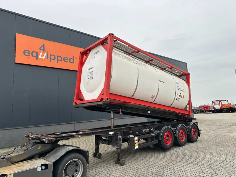 Van Hool 20FT Tipping-chassis, ADR (EX/II, EX/III, FL, AT), SAF + DISC, 2 liftaxles - نصف مقطورة لنقل الحاويات: صورة 1 Van Hool 20FT Tipping-chassis, ADR (EX/II, EX/III, FL, AT), SAF + DISC, 2 liftaxles - نصف مقطورة لنقل الحاويات: صورة 1
