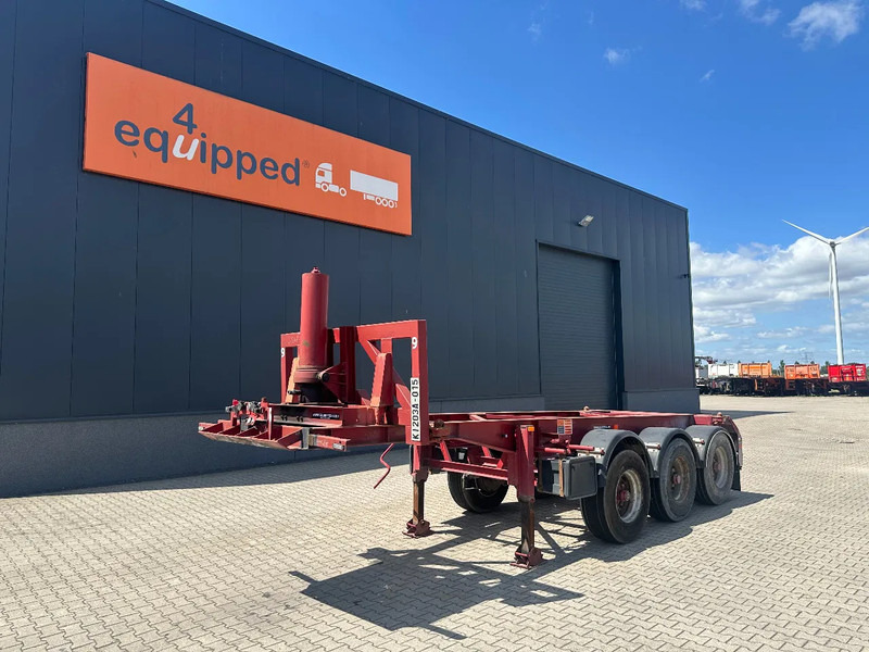 Van Hool 3 AXLE 20FT TIPPING-CHASSIS, BPW + DRUMBRAKES - نصف مقطورة لنقل الحاويات: صورة 1 Van Hool 3 AXLE 20FT TIPPING-CHASSIS, BPW + DRUMBRAKES - نصف مقطورة لنقل الحاويات: صورة 1