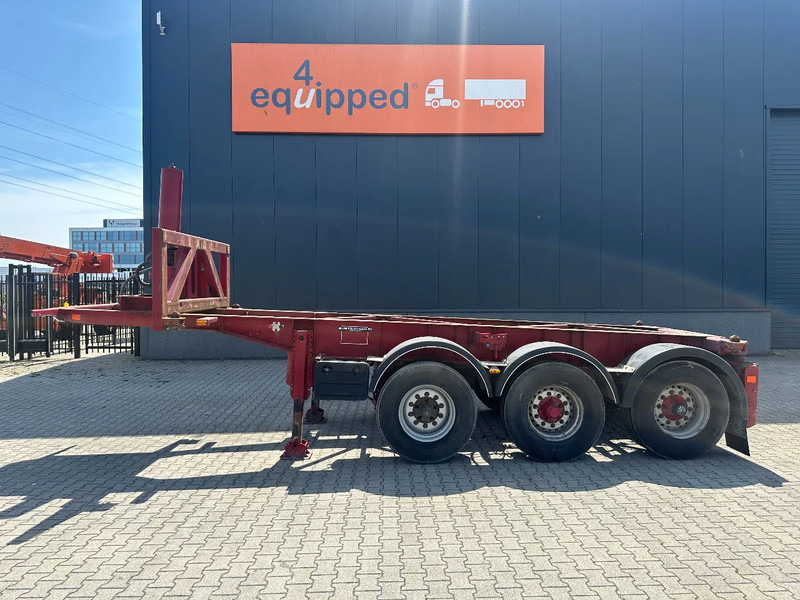 Van Hool 3 AXLE 20FT TIPPING-CHASSIS, BPW + disc, liftaxle, steering axle, BROKEN HYVA-CYLINDER - نصف مقطورة لنقل الحاويات: صورة 2 Van Hool 3 AXLE 20FT TIPPING-CHASSIS, BPW + disc, liftaxle, steering axle, BROKEN HYVA-CYLINDER - نصف مقطورة لنقل الحاويات: صورة 2