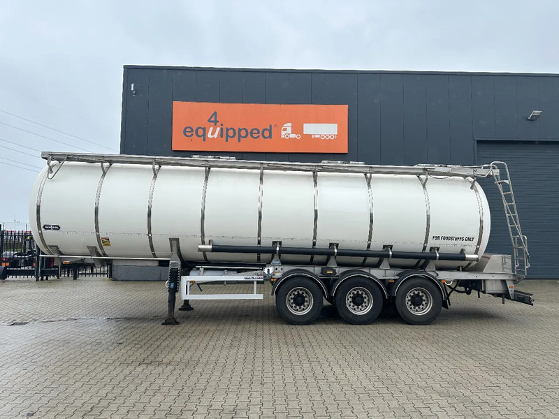 Van Hool FOOD / 39.000L / 3-COMP / ADR-attest (AT, FL) / NL-trailer / APK: 04/2026 - نصف مقطورة صهريج: صورة 2 Van Hool FOOD / 39.000L / 3-COMP / ADR-attest (AT, FL) / NL-trailer / APK: 04/2026 - نصف مقطورة صهريج: صورة 2
