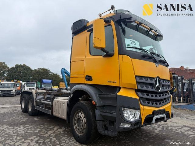 Mercedes-Benz Arocs 2643/ Meiler Abroller/EURO6/Klima - شاحنة ذات خطاف: صورة 1 Mercedes-Benz Arocs 2643/ Meiler Abroller/EURO6/Klima - شاحنة ذات خطاف: صورة 1