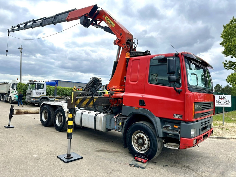 DAF 85 CF 430 6x4 CRANE PK 32.000 F (7x) + WINCH - EURO 2 - MANUAL ZF - HUB REDUCTION / STEEL SPRING - BE TRUCK - شاحنة كرين: صورة 1 DAF 85 CF 430 6x4 CRANE PK 32.000 F (7x) + WINCH - EURO 2 - MANUAL ZF - HUB REDUCTION / STEEL SPRING - BE TRUCK - شاحنة كرين: صورة 1