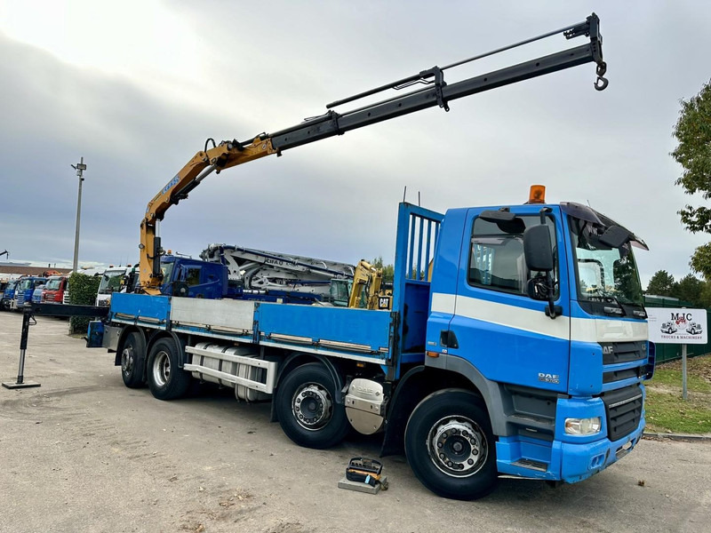 DAF CF 85.360 8x2 PRITSCHE 7m35 + KRAN EFFER 165-3S + RADIO - MANUAL GEARBOX ZF - EURO 5 - BE TRUCK - شاحنات مسطحة, شاحنة كرين: صورة 2 DAF CF 85.360 8x2 PRITSCHE 7m35 + KRAN EFFER 165-3S + RADIO - MANUAL GEARBOX ZF - EURO 5 - BE TRUCK - شاحنات مسطحة, شاحنة كرين: صورة 2