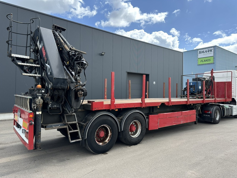 Kwb 2-AXLES PLATFORM + CRANE + HIAB 377 E-4 HIPRO + JIB 100X-3 + RADIO + ROTATOR - SAF axles - AIR SUSPENISION - BELGIAN REG. - نصف مقطورة مسطحة: صورة 1 Kwb 2-AXLES PLATFORM + CRANE + HIAB 377 E-4 HIPRO + JIB 100X-3 + RADIO + ROTATOR - SAF axles - AIR SUSPENISION - BELGIAN REG. - نصف مقطورة مسطحة: صورة 1