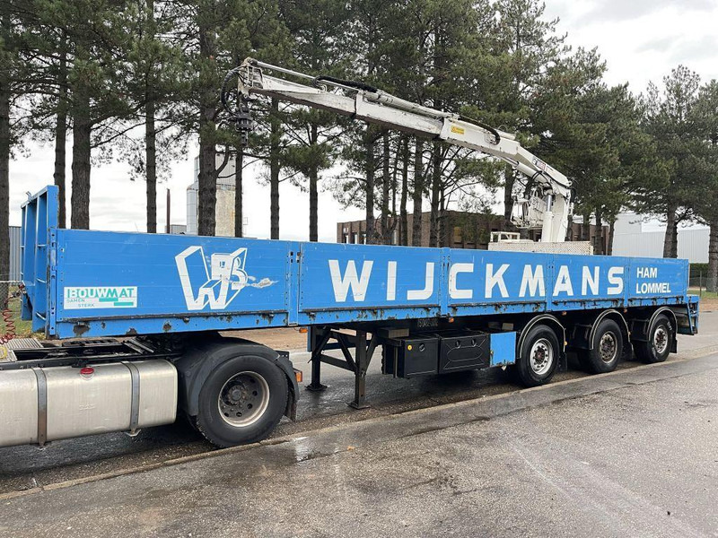Kwb STEENOPLEGGER KRAAN HIAB R130-F2 - 2x EXT + ROTATOR -  2x STUURASSEN - SCHIJFREMMEN - SAF ASSEN - نصف مقطورة مسطحة: صورة 1 Kwb STEENOPLEGGER KRAAN HIAB R130-F2 - 2x EXT + ROTATOR -  2x STUURASSEN - SCHIJFREMMEN - SAF ASSEN - نصف مقطورة مسطحة: صورة 1
