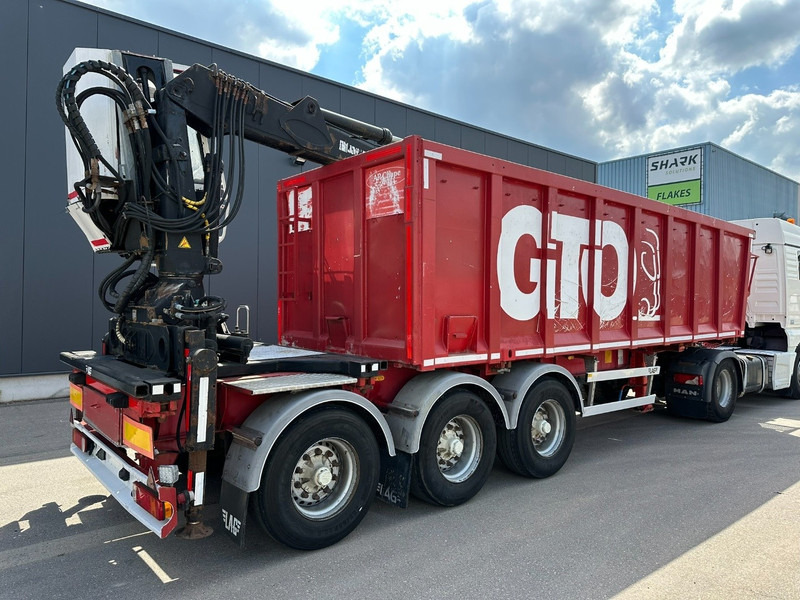 LAG 3-AXLES ALU BOX + CRANE JONSORED 1090 DT-CORTO + CABIN - 2x EXTENDABLE - 5/6 F - BELGIAN PAPERS - نصف مقطورة مسطحة: صورة 5 LAG 3-AXLES ALU BOX + CRANE JONSORED 1090 DT-CORTO + CABIN - 2x EXTENDABLE - 5/6 F - BELGIAN PAPERS - نصف مقطورة مسطحة: صورة 5