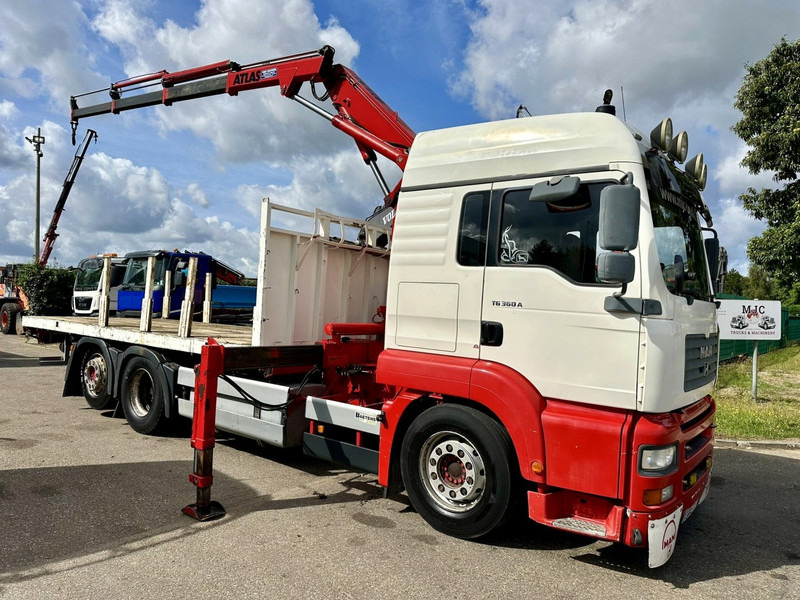 MAN TG 360 A 6x2 + CRANE ATLAS 100.1 A3 - PLATFORM 5m80 - E3 - LIFT-AXLE - FULL AIR SUSPENSION - ZF AS TRONIC - BE TRUCK - شاحنة كرين: صورة 1 MAN TG 360 A 6x2 + CRANE ATLAS 100.1 A3 - PLATFORM 5m80 - E3 - LIFT-AXLE - FULL AIR SUSPENSION - ZF AS TRONIC - BE TRUCK - شاحنة كرين: صورة 1
