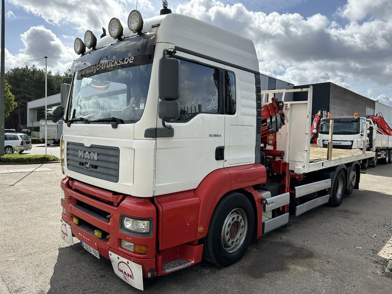 MAN TG 360 A 6x2 + KRAN ATLAS 100.1 A3 - PLATFORM 5m80 - E3 - LIFT-AXLE - FULL AIR SUSPENSION - ZF AS TRONIC - BE TRUCK - شاحنات مسطحة, شاحنة كرين: صورة 3 MAN TG 360 A 6x2 + KRAN ATLAS 100.1 A3 - PLATFORM 5m80 - E3 - LIFT-AXLE - FULL AIR SUSPENSION - ZF AS TRONIC - BE TRUCK - شاحنات مسطحة, شاحنة كرين: صورة 3