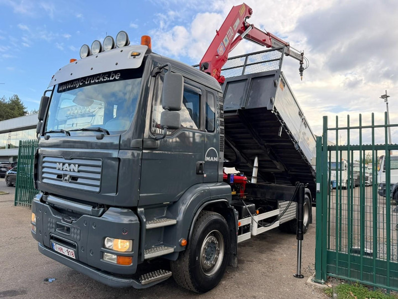 MAN TGA 18.350 4x2 TIPPER + CRANE HMF 1110 K2 + ROTATOR - STEEL SPRING / BLATT / BALLESTAS / LAMES - BE TRUCK - شاحنة قلاب, شاحنة كرين: صورة 2 MAN TGA 18.350 4x2 TIPPER + CRANE HMF 1110 K2 + ROTATOR - STEEL SPRING / BLATT / BALLESTAS / LAMES - BE TRUCK - شاحنة قلاب, شاحنة كرين: صورة 2